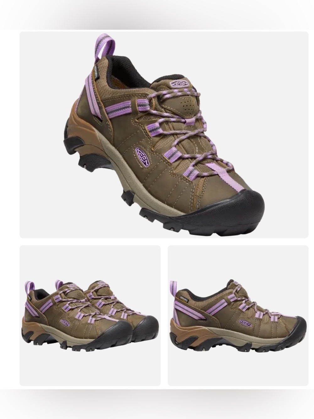 Keen Women's Targhee II WP Timberwolf/English Lavender Hiking  last markdown
